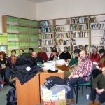 A bécsi egyetem néprajzszakos hallgatói az Etnológiai Központban