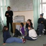 A bécsi egyetem néprajzszakos hallgatói az Etnológiai Központban